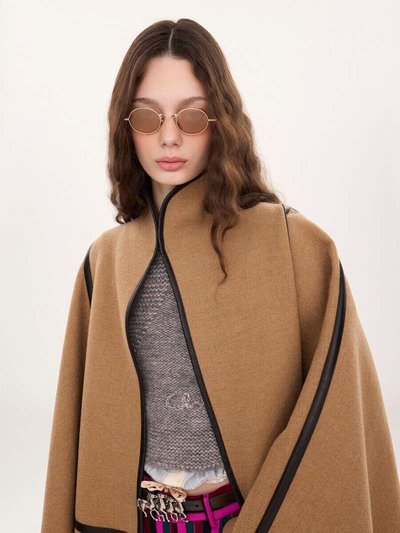OVERSIZED LONG CAPE COAT IN WOOL 7