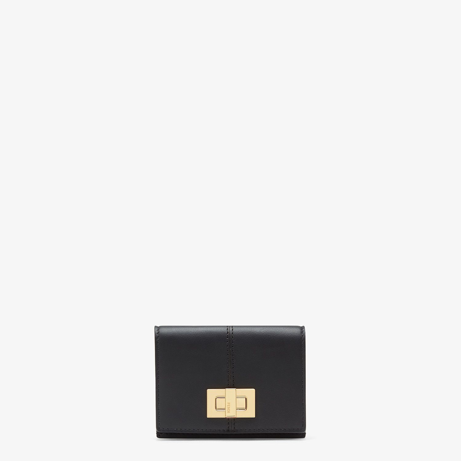 Black leather wallet - 1