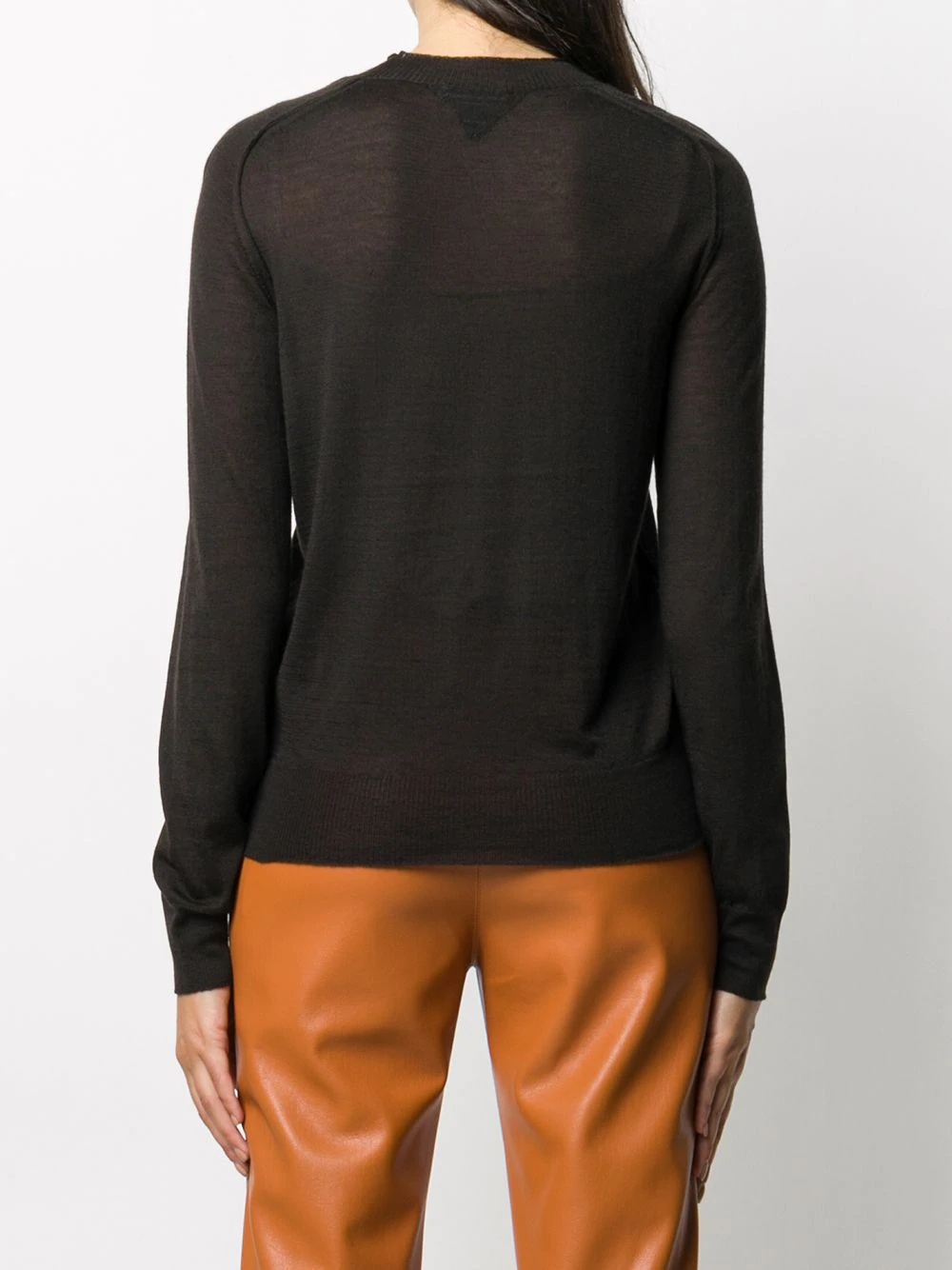 crew-neck knitted jumper - 4