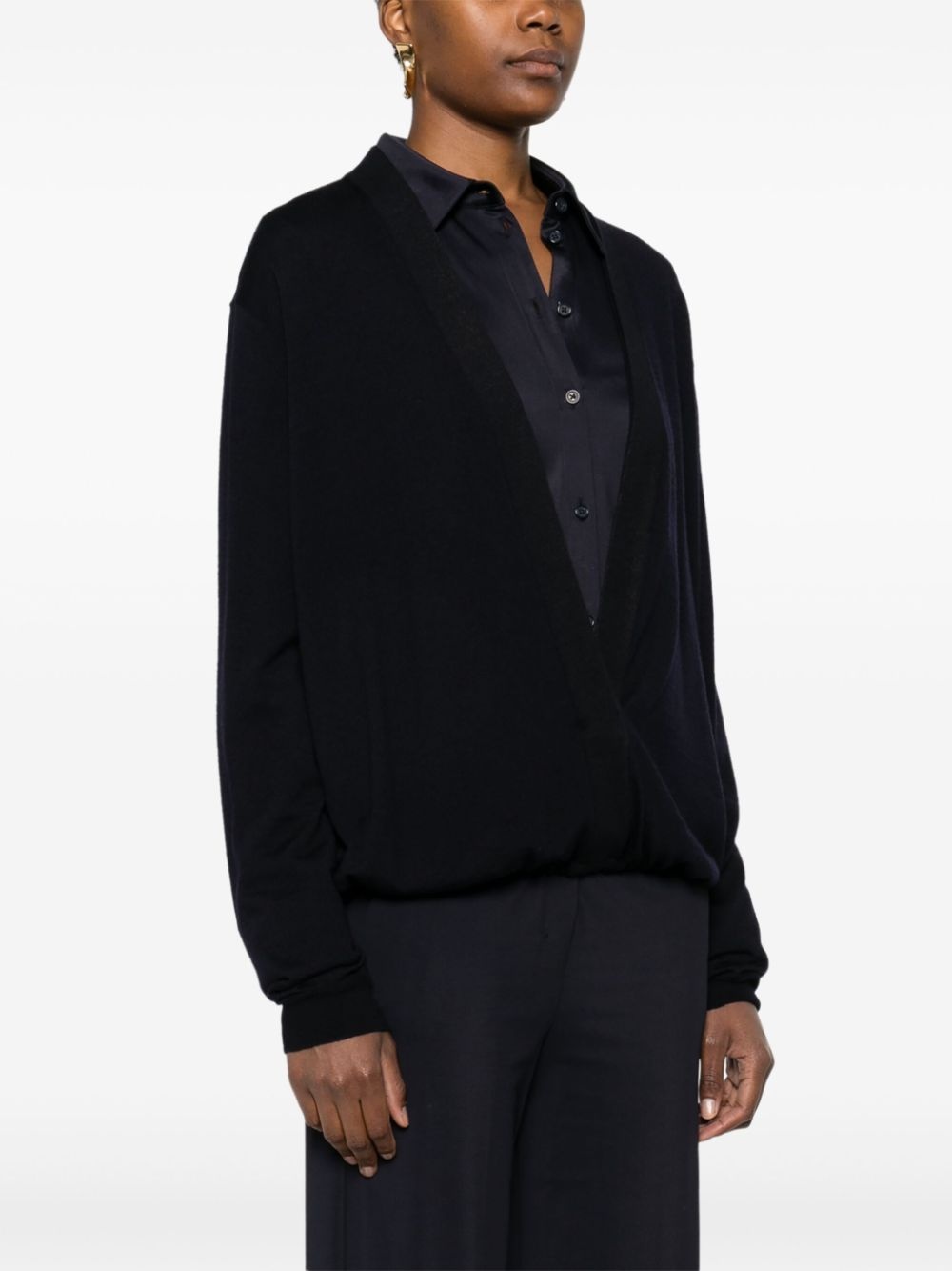 plunging-neck sweater - 3
