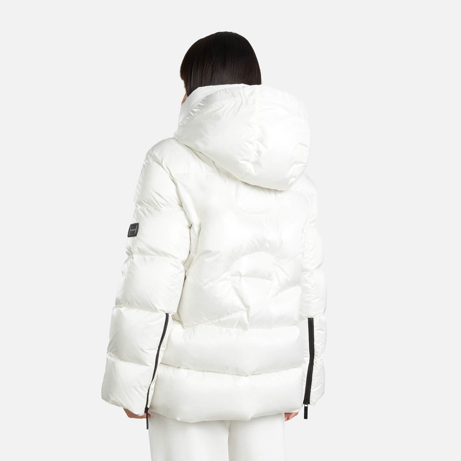 Hooded Down Jacket White - 6