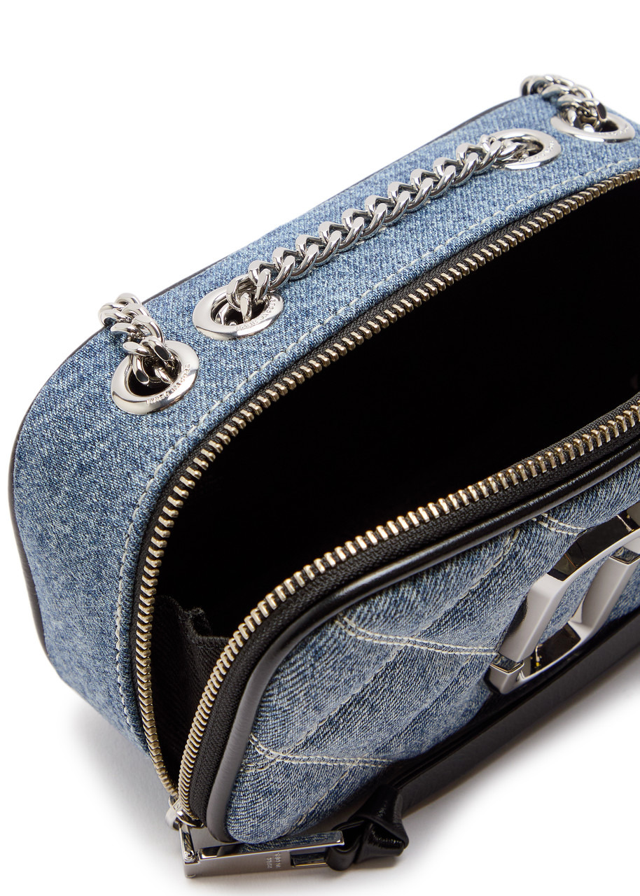 Marc Jacobs The Snapshot Quilted Denim Cross-body bag - 4