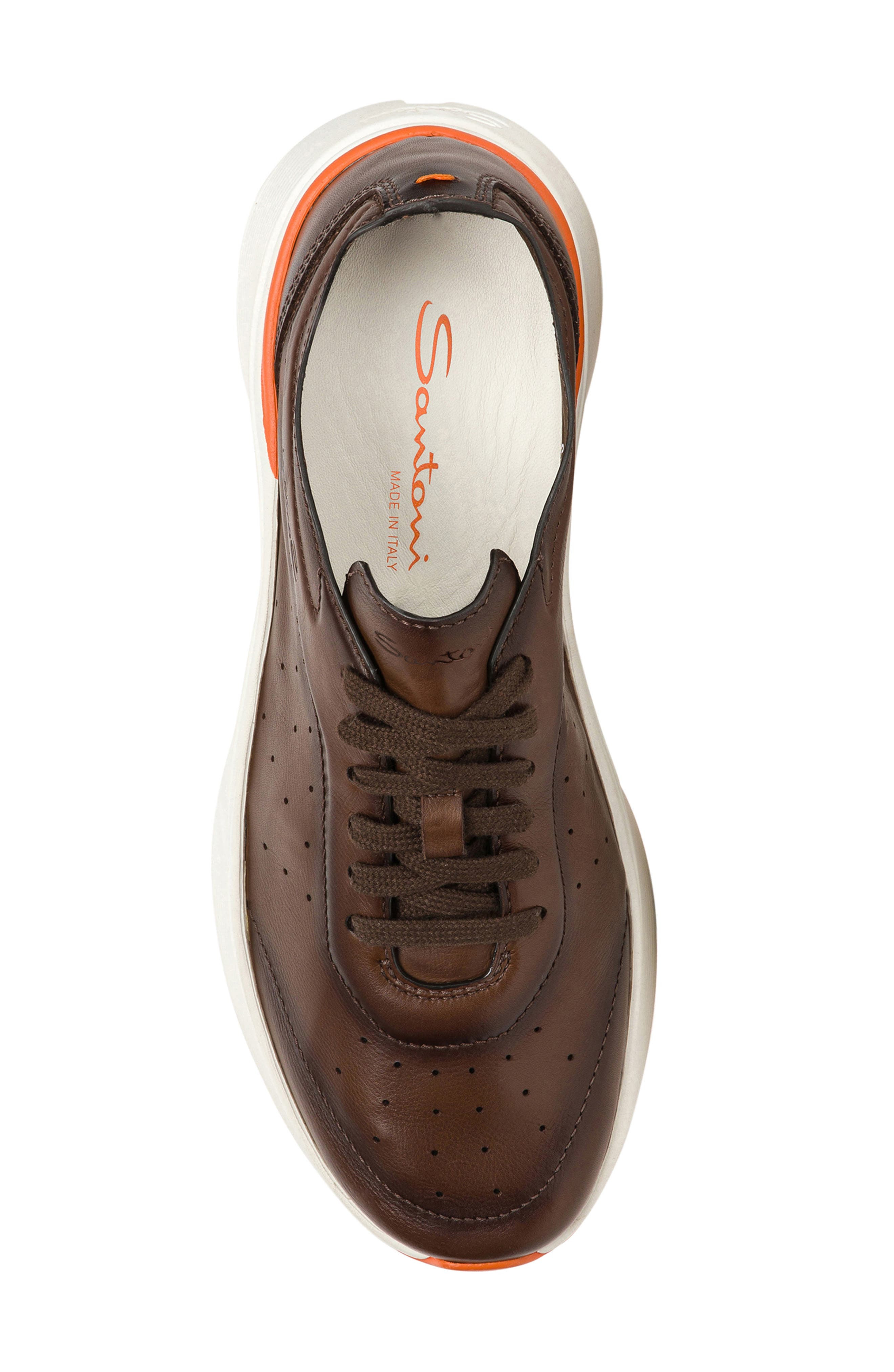 Santoni Bounce Sneaker in Brown at Nordstrom - 5