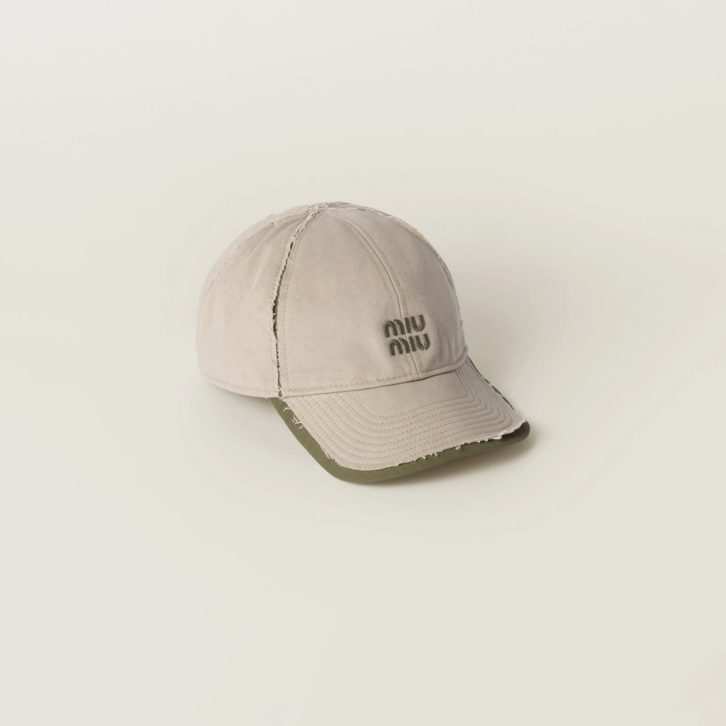 Drill and poplin baseball cap - 1