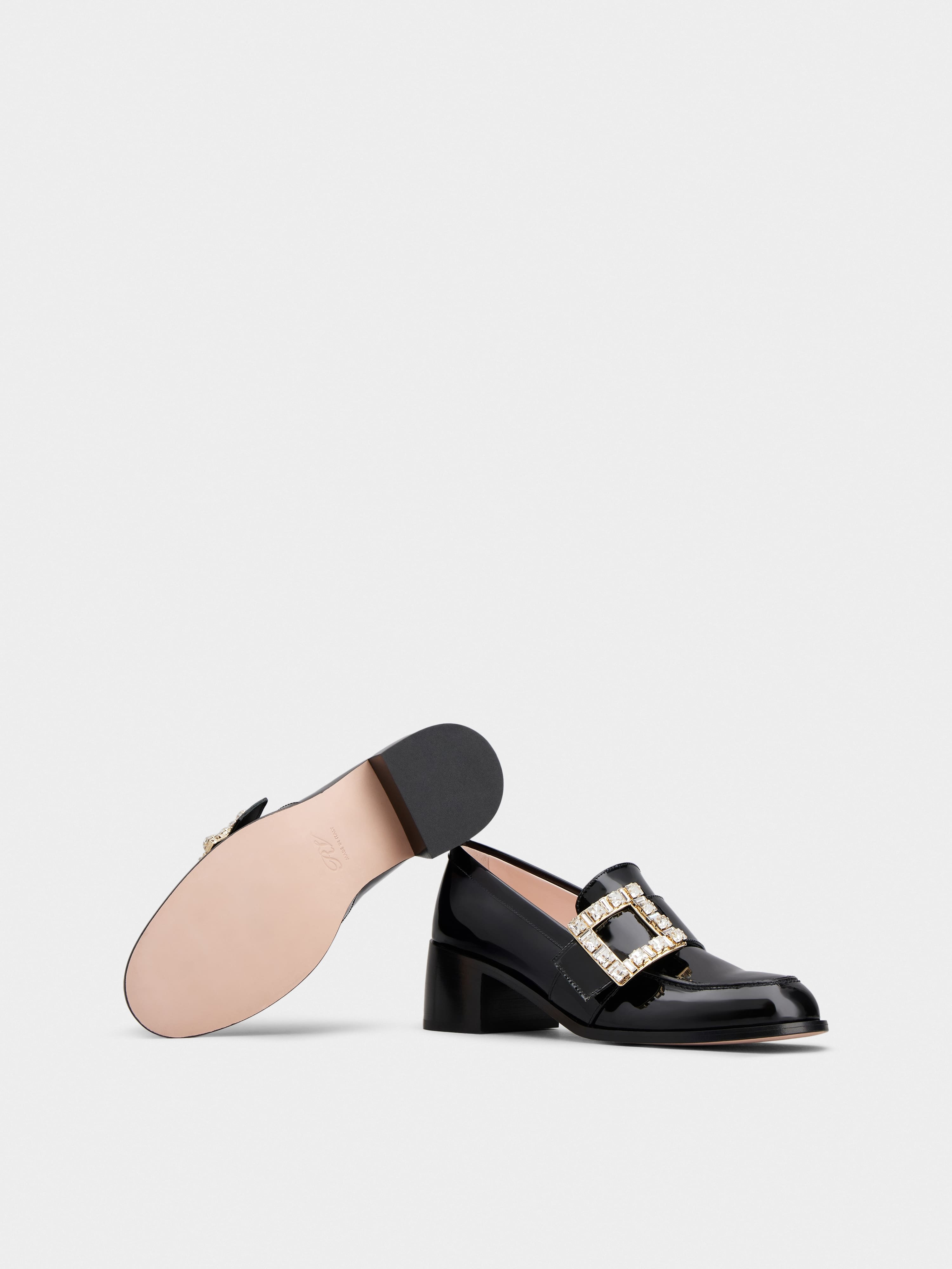 Viv' Rangers Strass Buckle Loafers in Patent Leather - 6