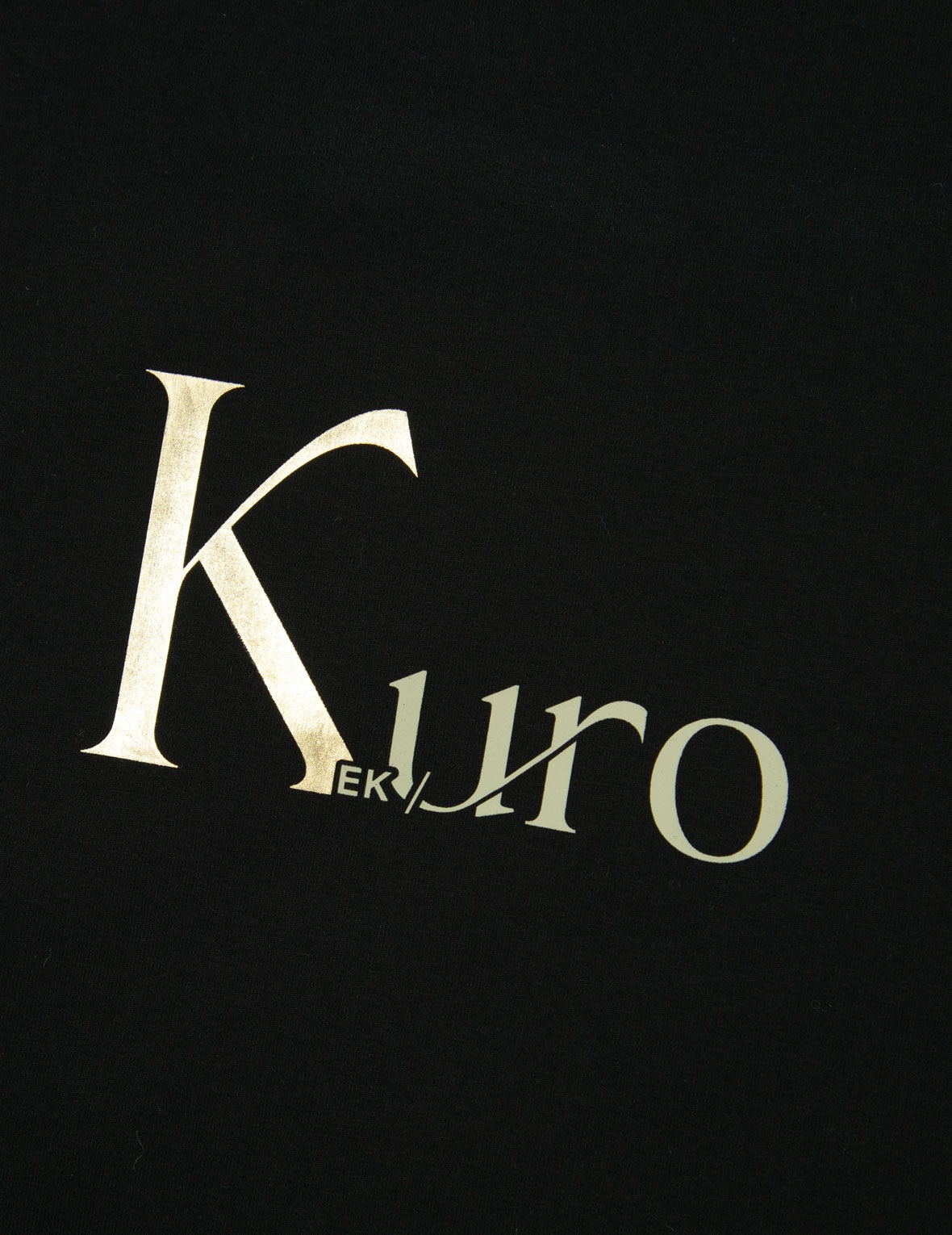Multi Logo Foil Print Asymmetric T-Shirt - 14