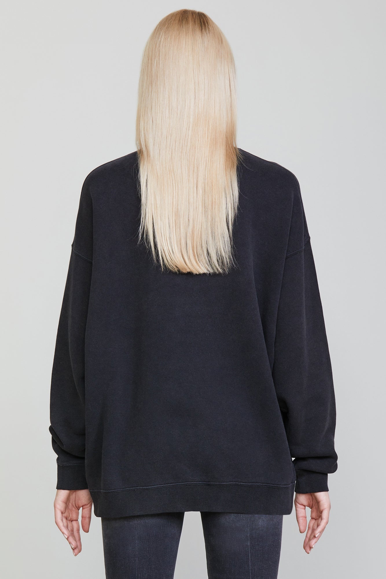 JUST F IT CREWNECK - ACID BLACK - 2