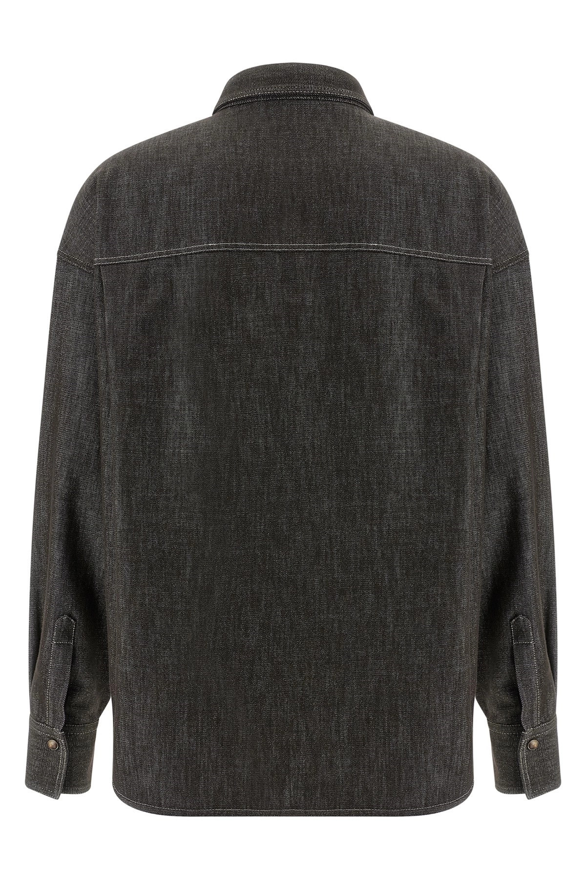 Lamé denim shirt - 3