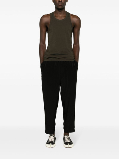 Yohji Yamamoto drawstring tapered trousers outlook