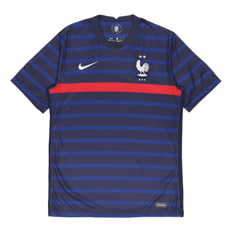 Nike 20-21 Season European Cup Home Fan Edition Casual Sports Training Jersey Short Sleeve Blue CD07 - 1