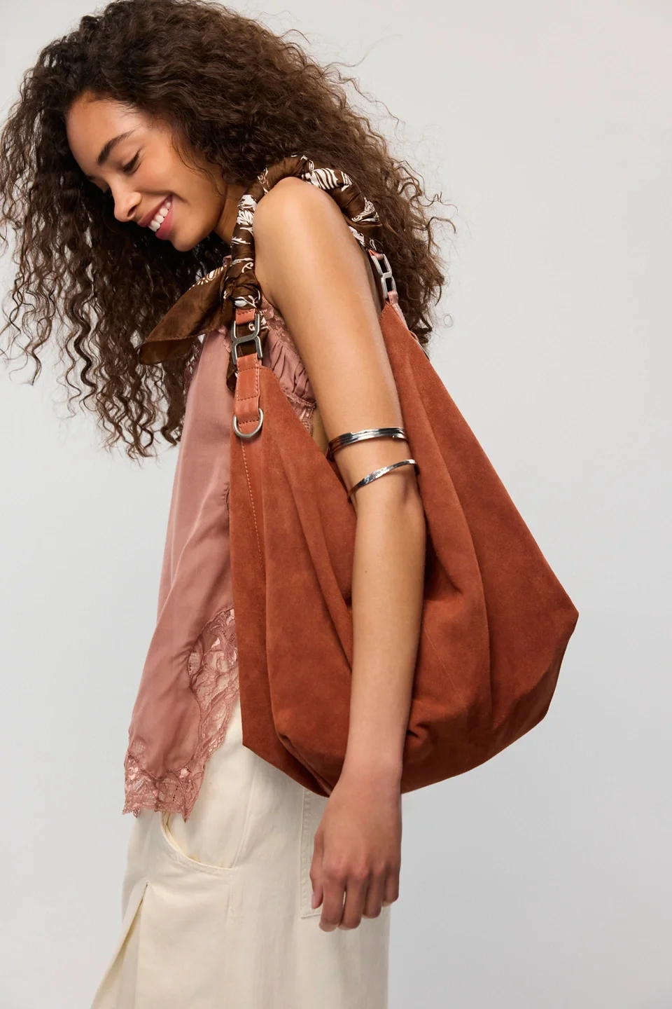 Suzie Suede Slouch Tote - 1