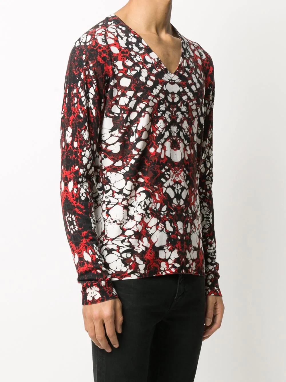 abstract-print jumper  - 3