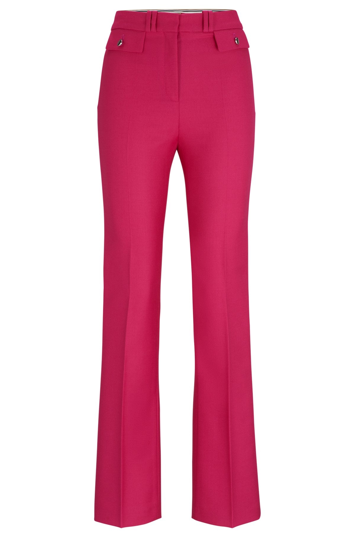 SLIM-FIT TROUSERS IN VIRGIN-WOOL TWILL - 1
