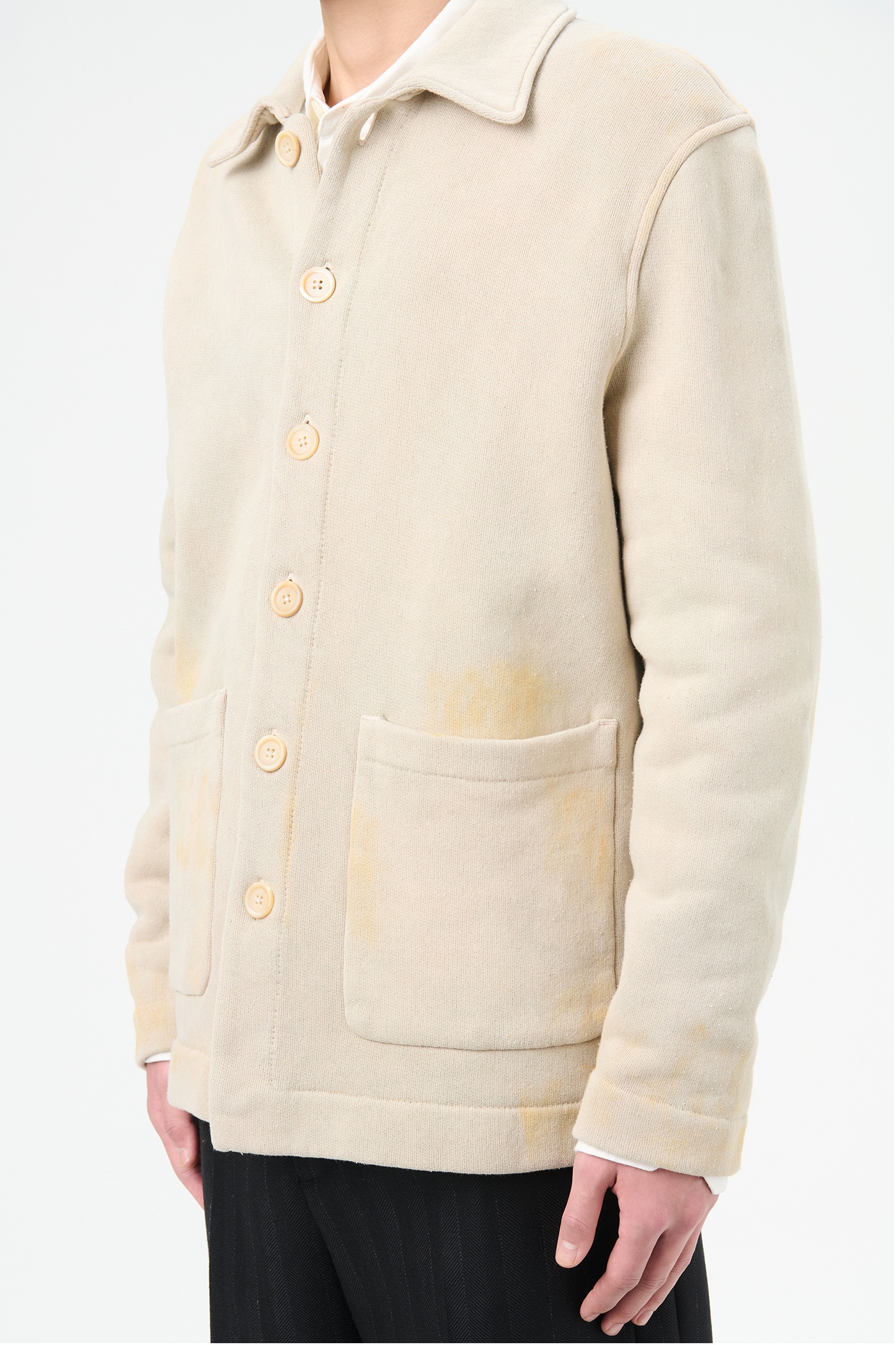 Shelter Cardigan Attic Wash Fleece - 4