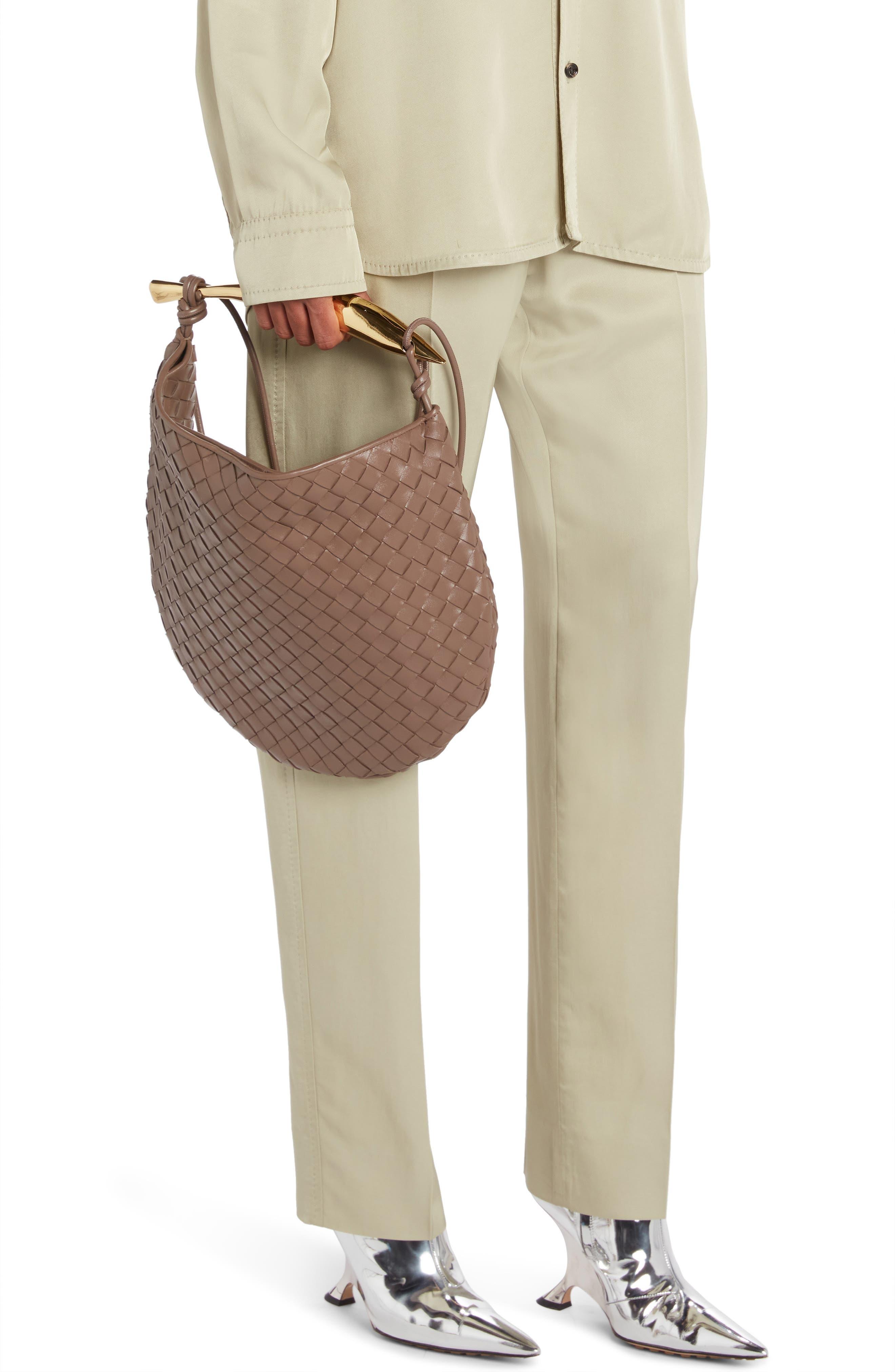 Sardine Intrecciato Crossbody Bag - 3