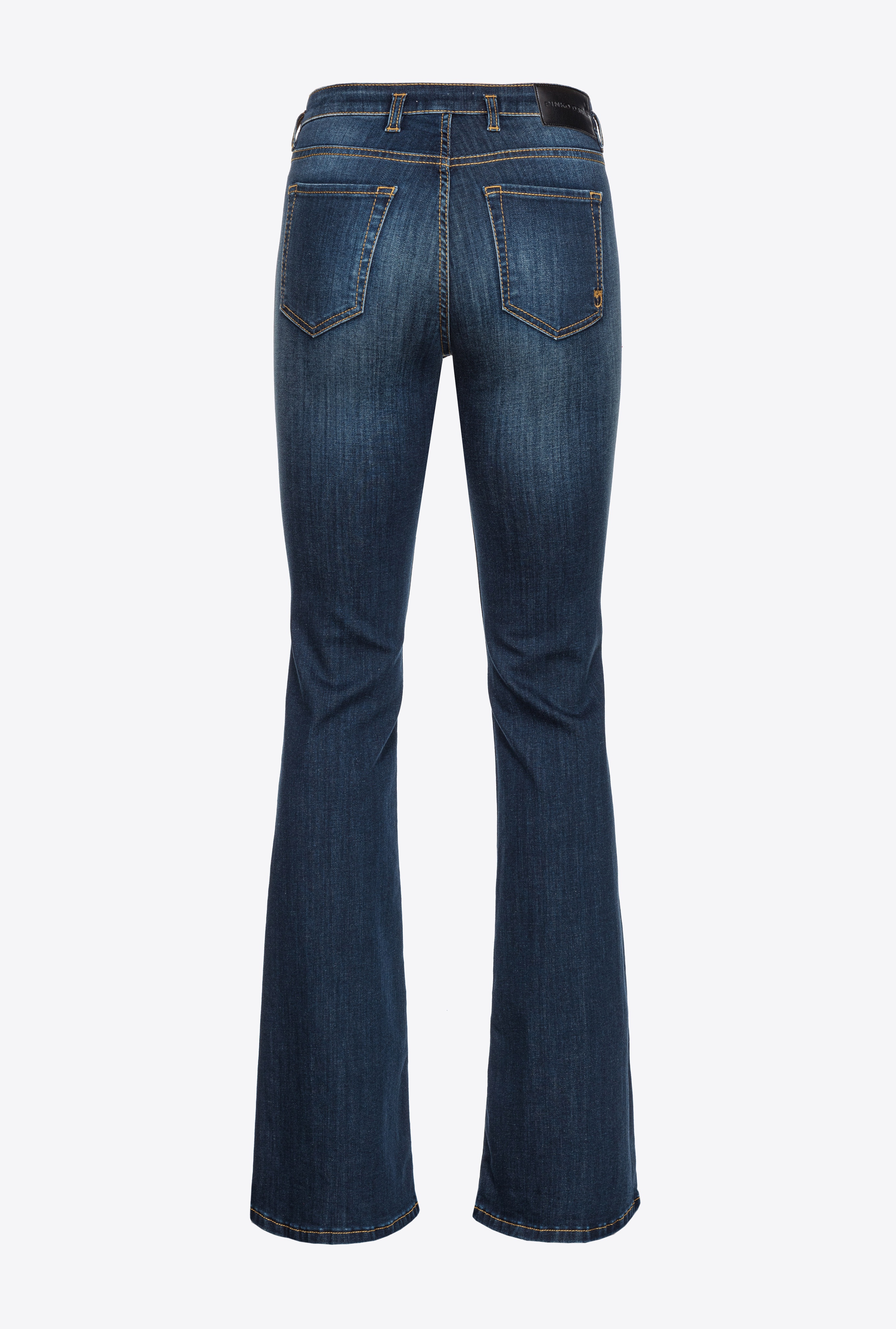 STRETCH DENIM BELL-BOTTOM JEANS - 5