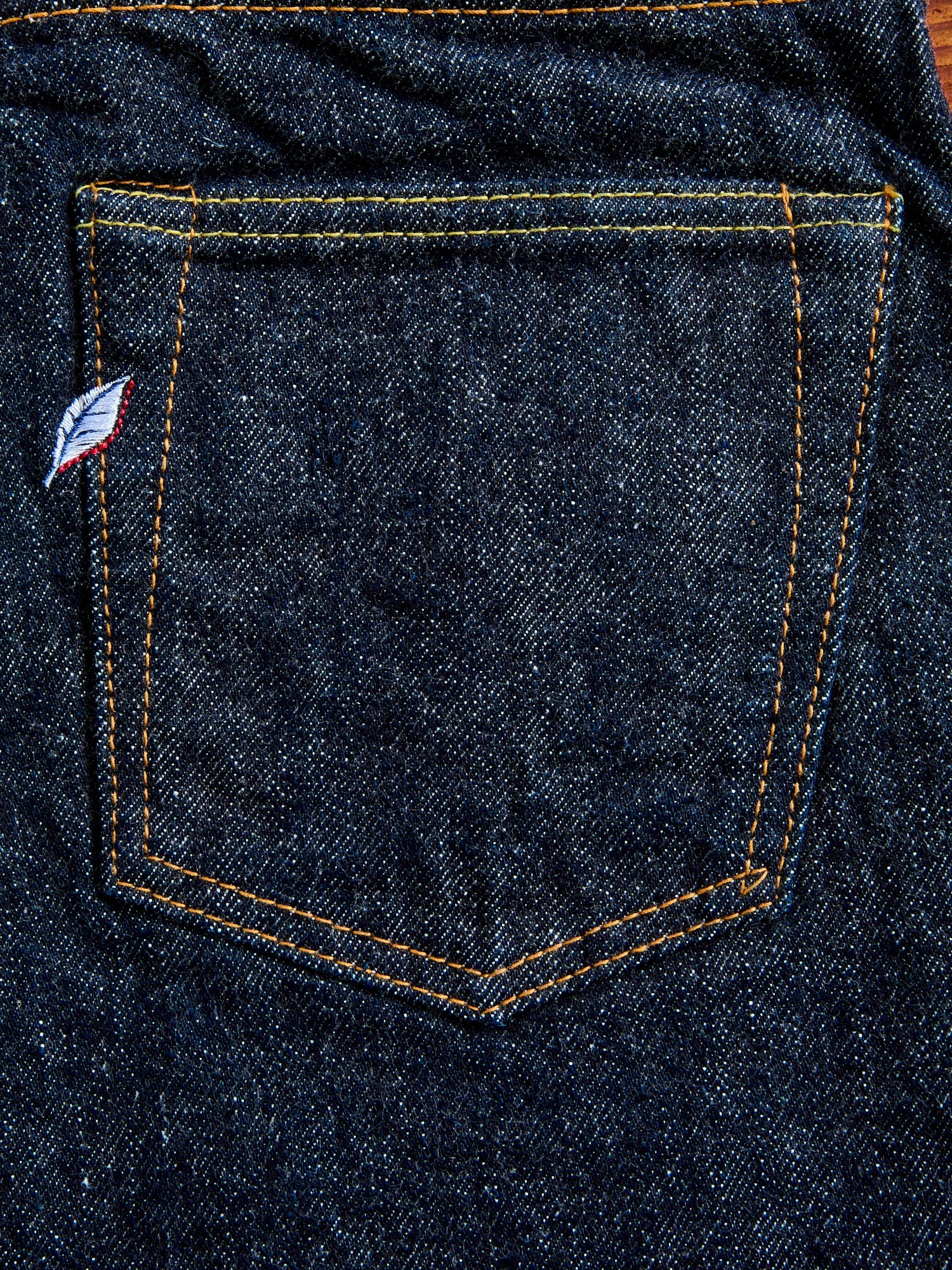 PBE-003 17oz Beige Core Pop-up Selvedge Denim - Regular Straight Fit - 4