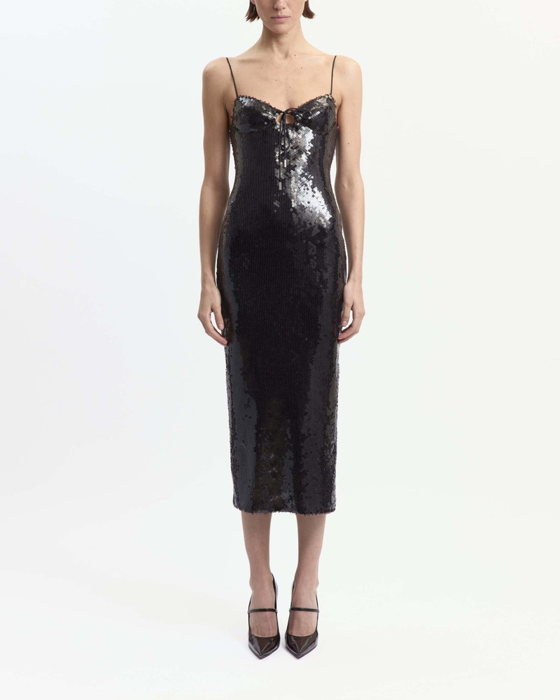 16ARLINGTON CHE MIDI DRESS IN PAILLETTE outlook