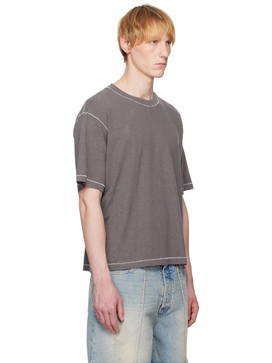 Gray Boxy T-shirt - 2
