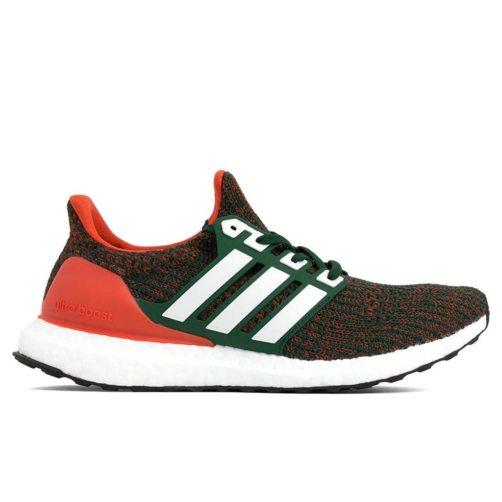 ADIDAS ORIGINALS ULTRABOOST 4.0 - DARK GREEN/ORANGE - 1