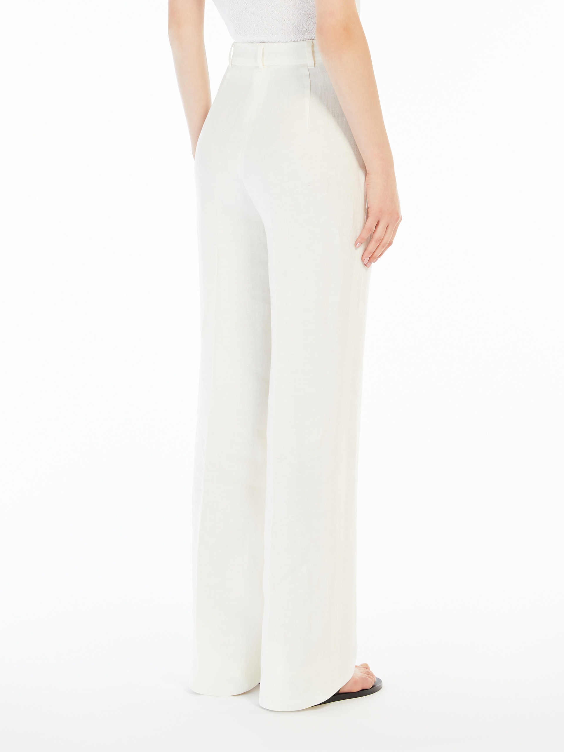 ALCANO Faded linen trousers - 4