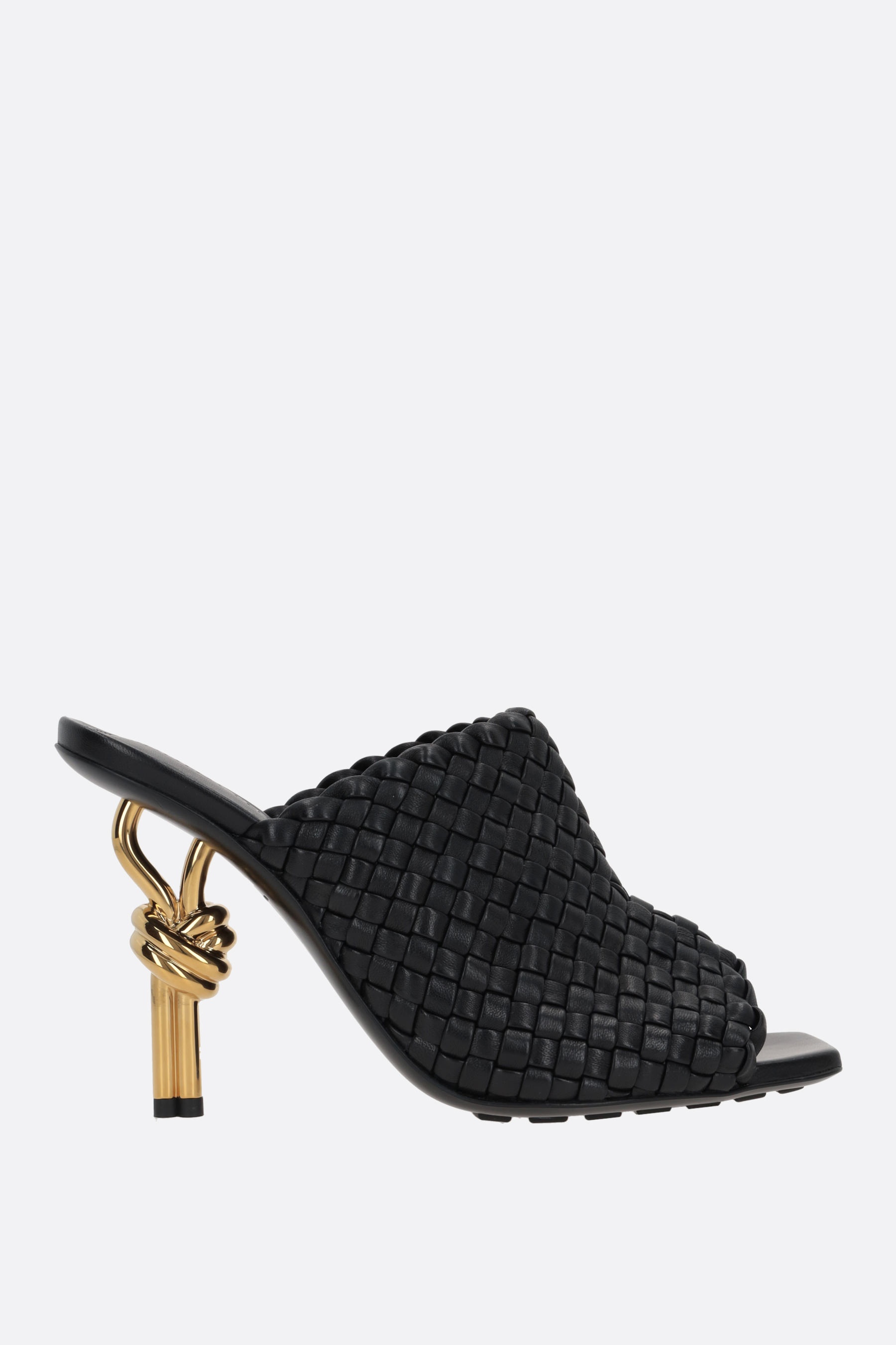サンダル・ミュール BOTTEGA VENETA KNOT MULE SANDALS IN INTRECCIATO NAPPA Bottega Veneta KNOT MULE SANDALS IN INTRECCIATO NAPPA