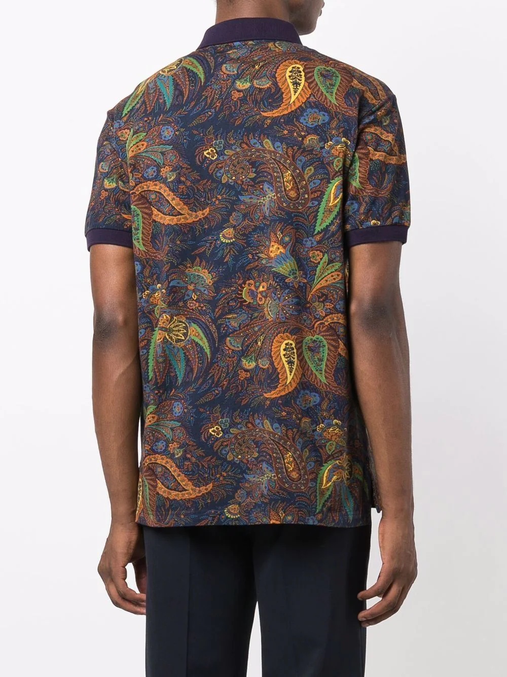 paisley-print polo shirt - 3