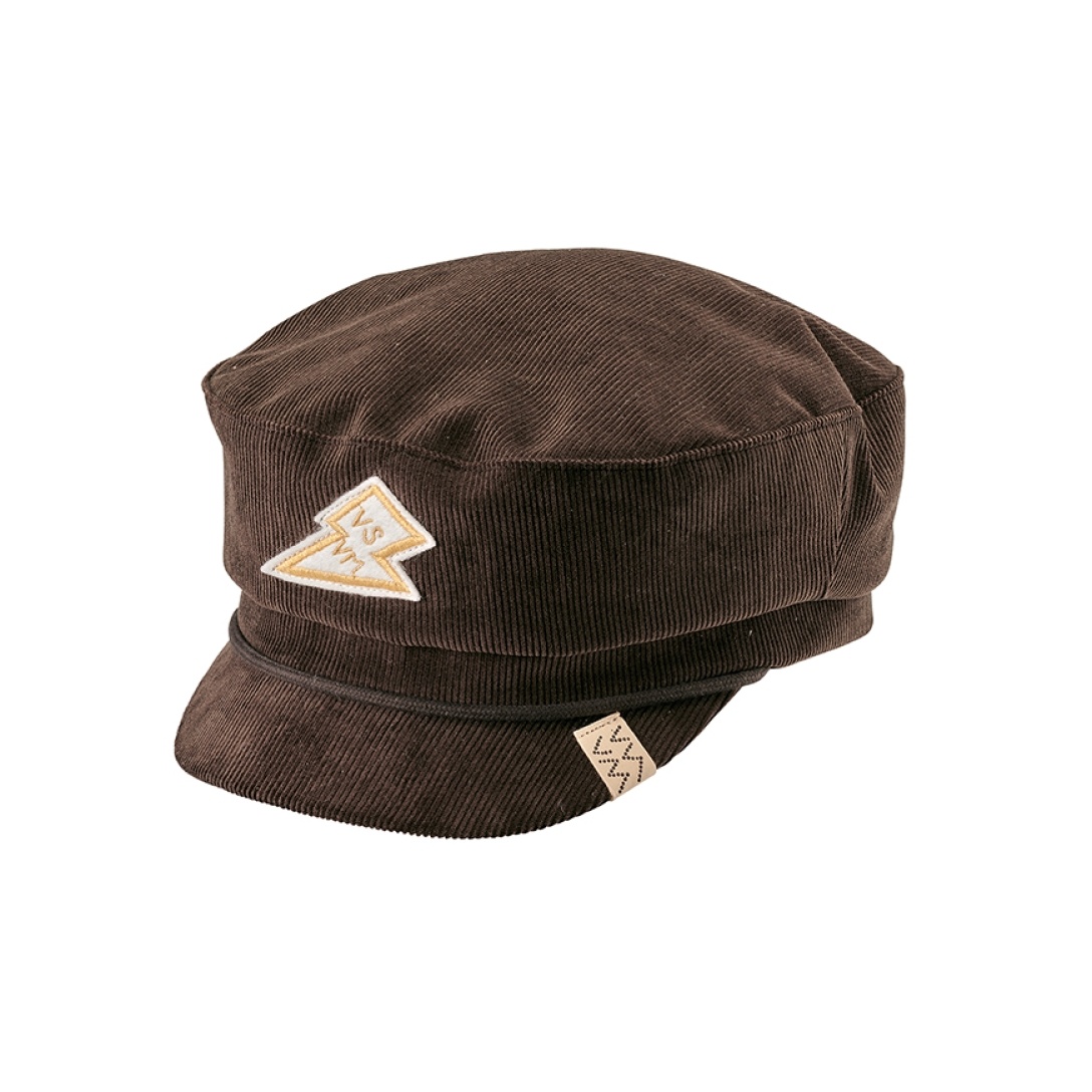 BIKER HAT (CORDUROY) DK.BROWN - 1