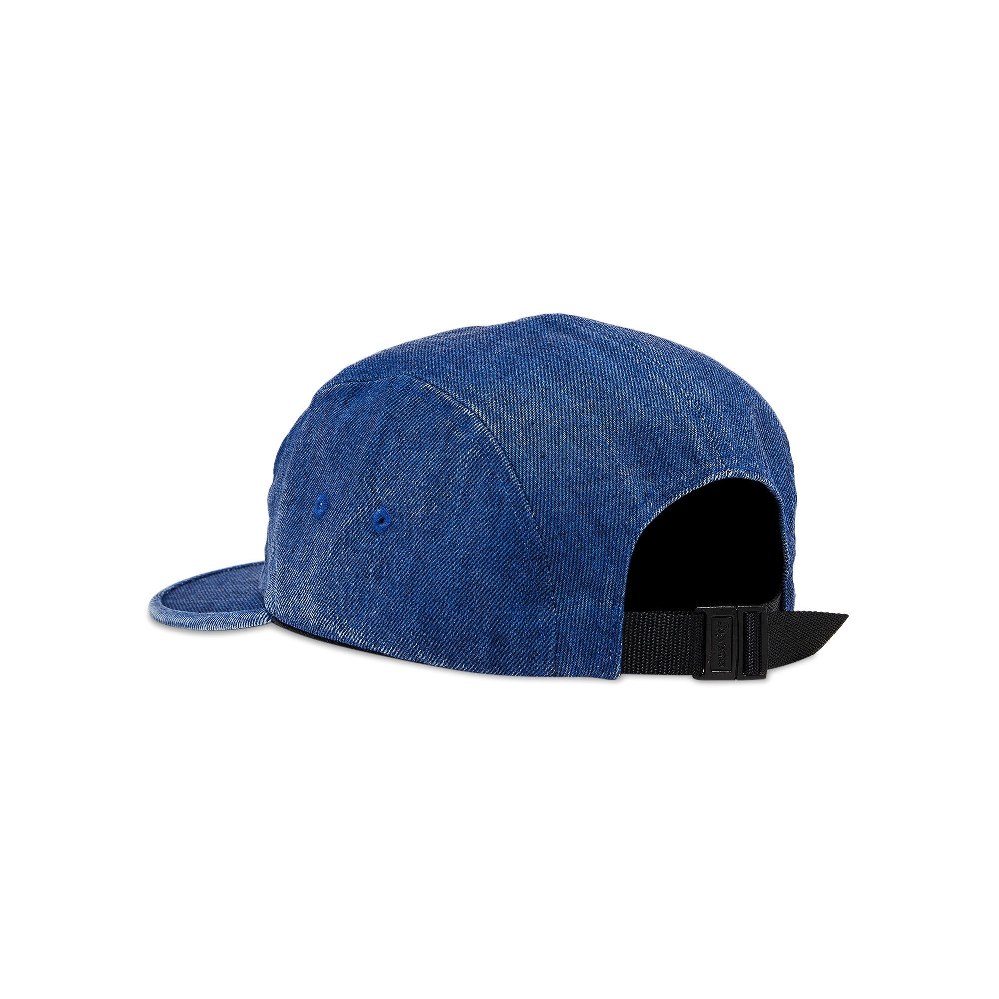 Supreme Coated Denim Camp Cap 'Royal' - 3