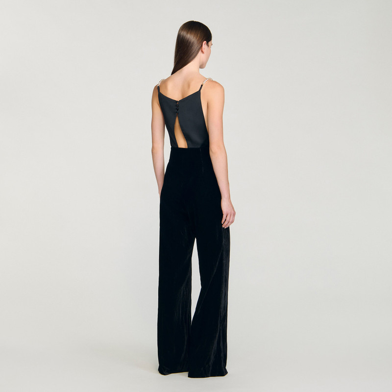 VELVET JUMPSUIT WITH REMOVABLE STRAPS 6