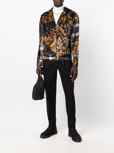 VERSACE JEANS COUTURE baroque zip-up hoodie outlook