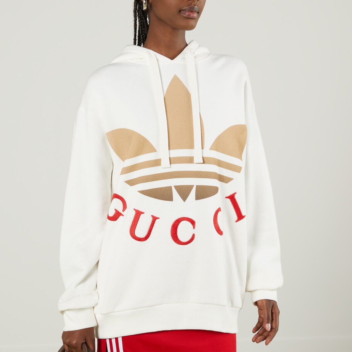 adidas x Gucci jersey hooded sweatshirt - 3