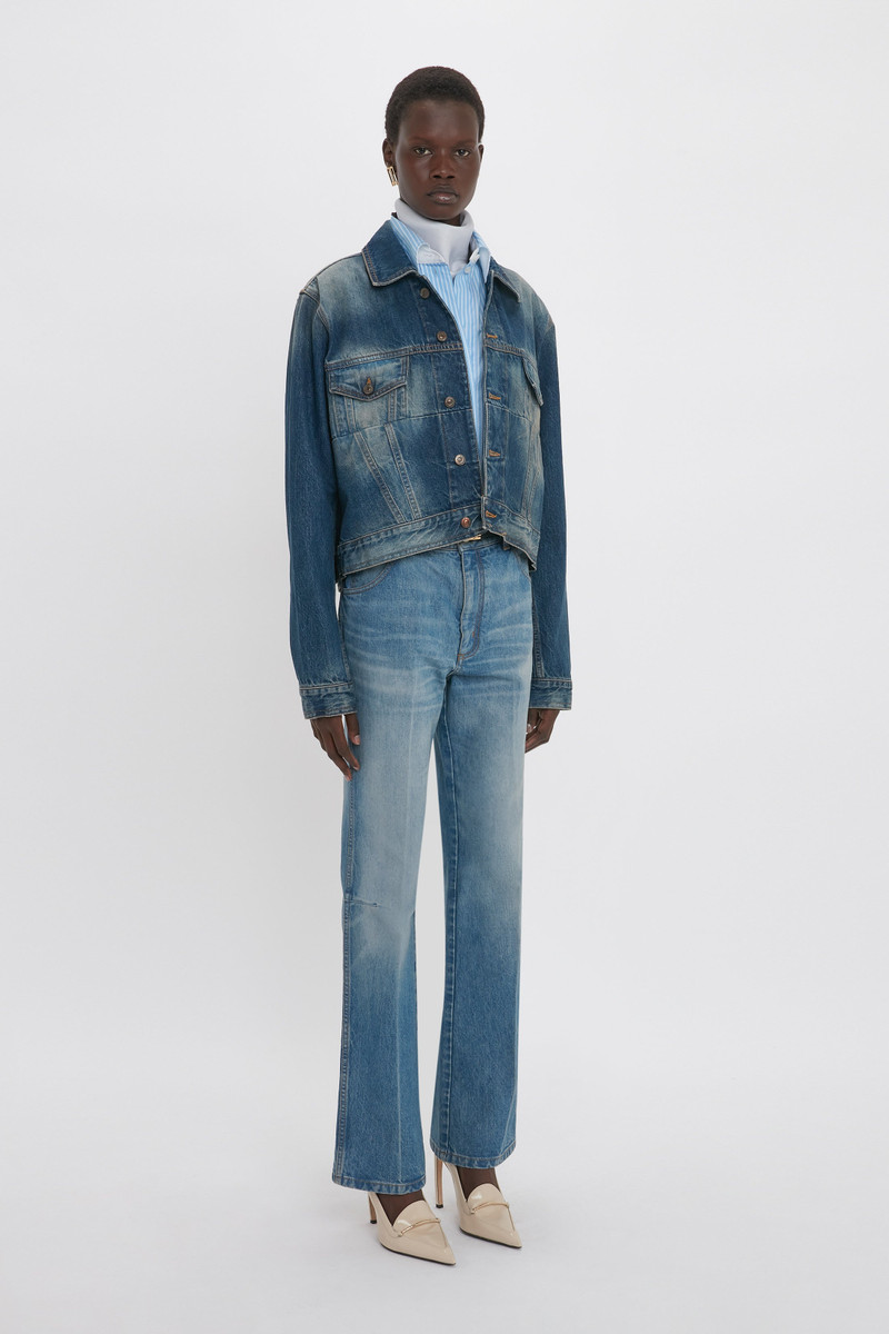 Relaxed Flared Jean In Broken Vintage Wash 3