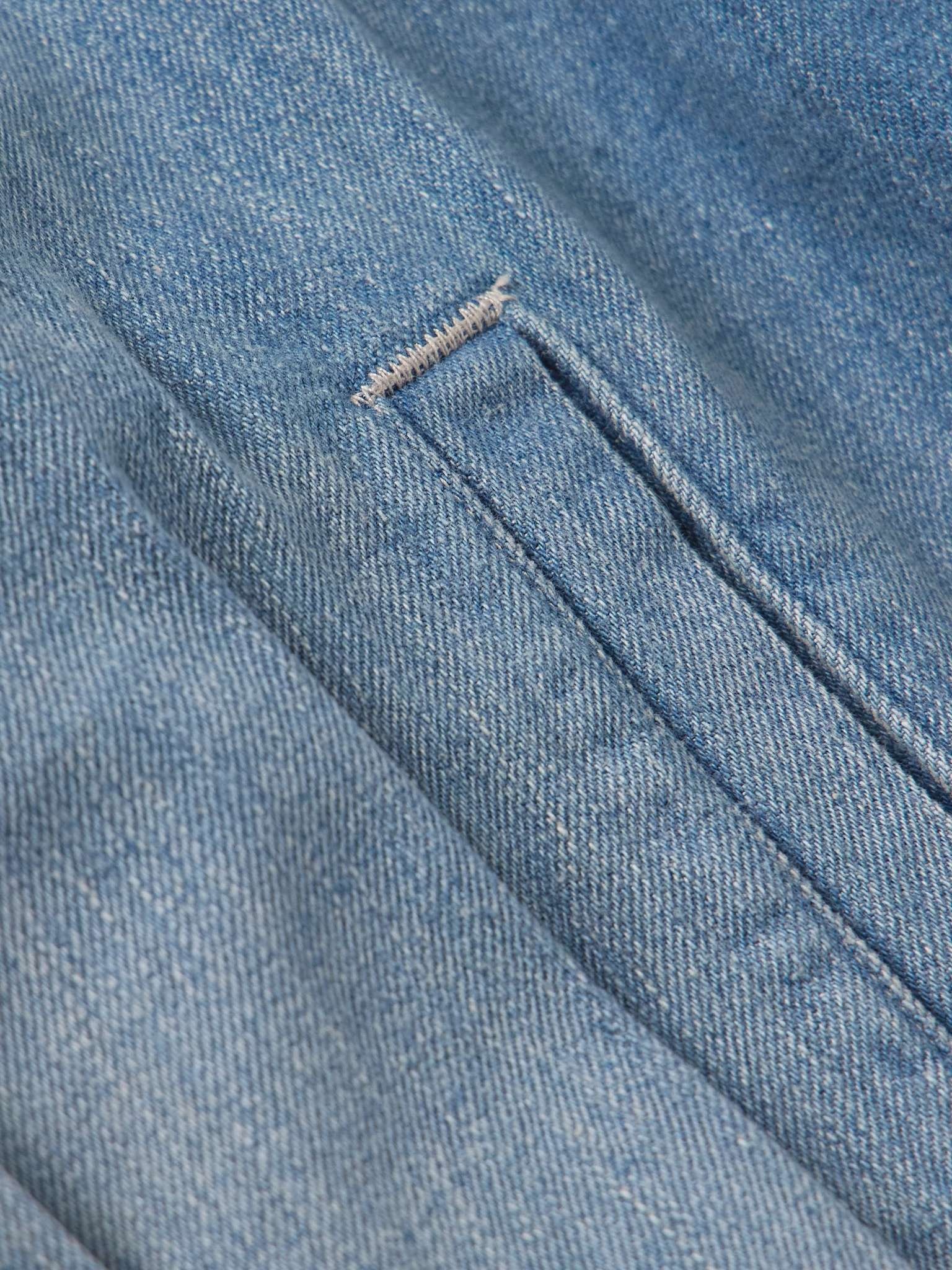Pleated Selvedge Denim Jacket - 5