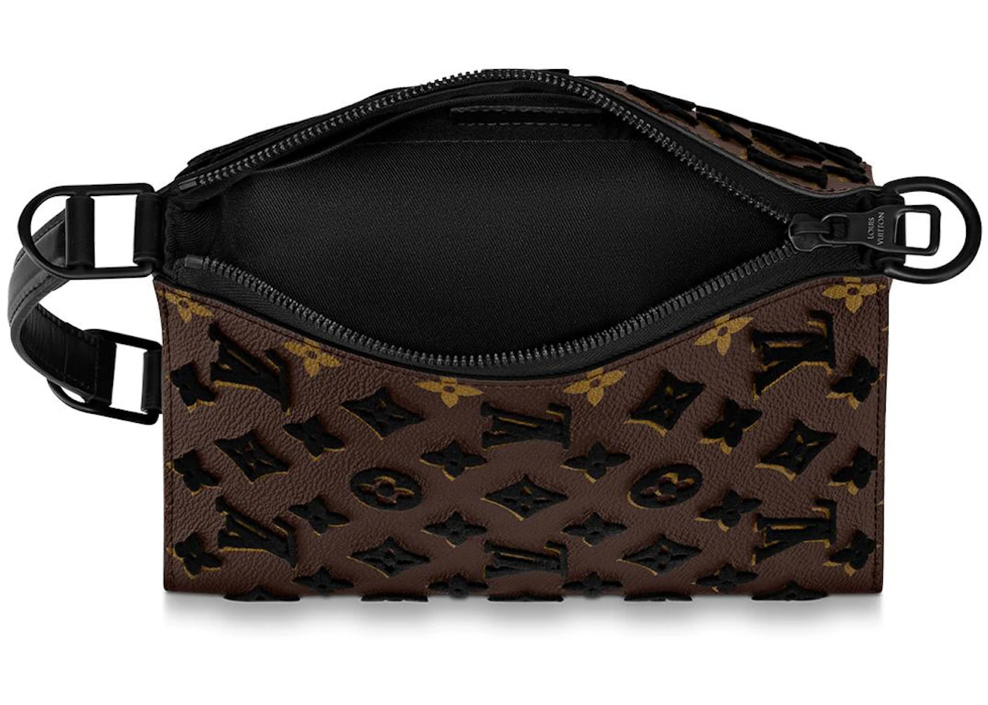 Louis Vuitton Triangle Messenger Monogram Tuffetage Black - 3