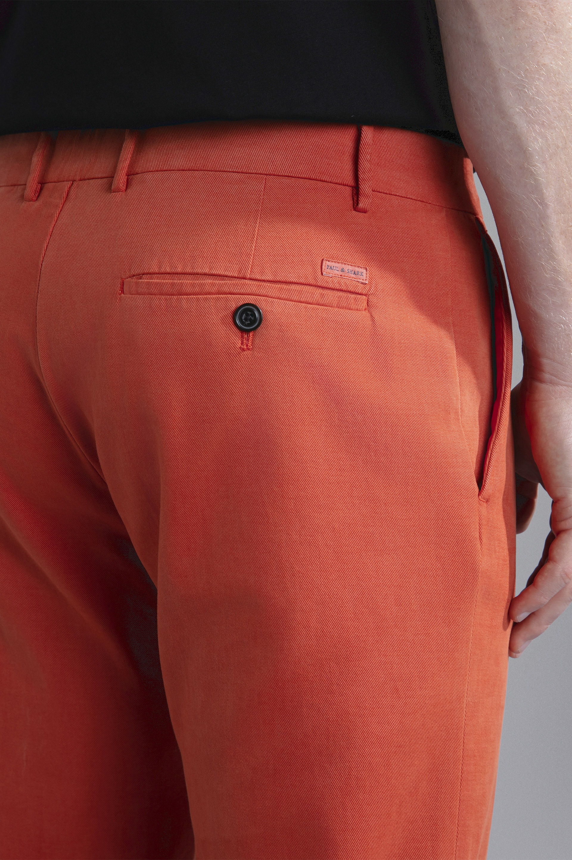 COTTON & CACHEMIRE CHINO TROUSERS - 4