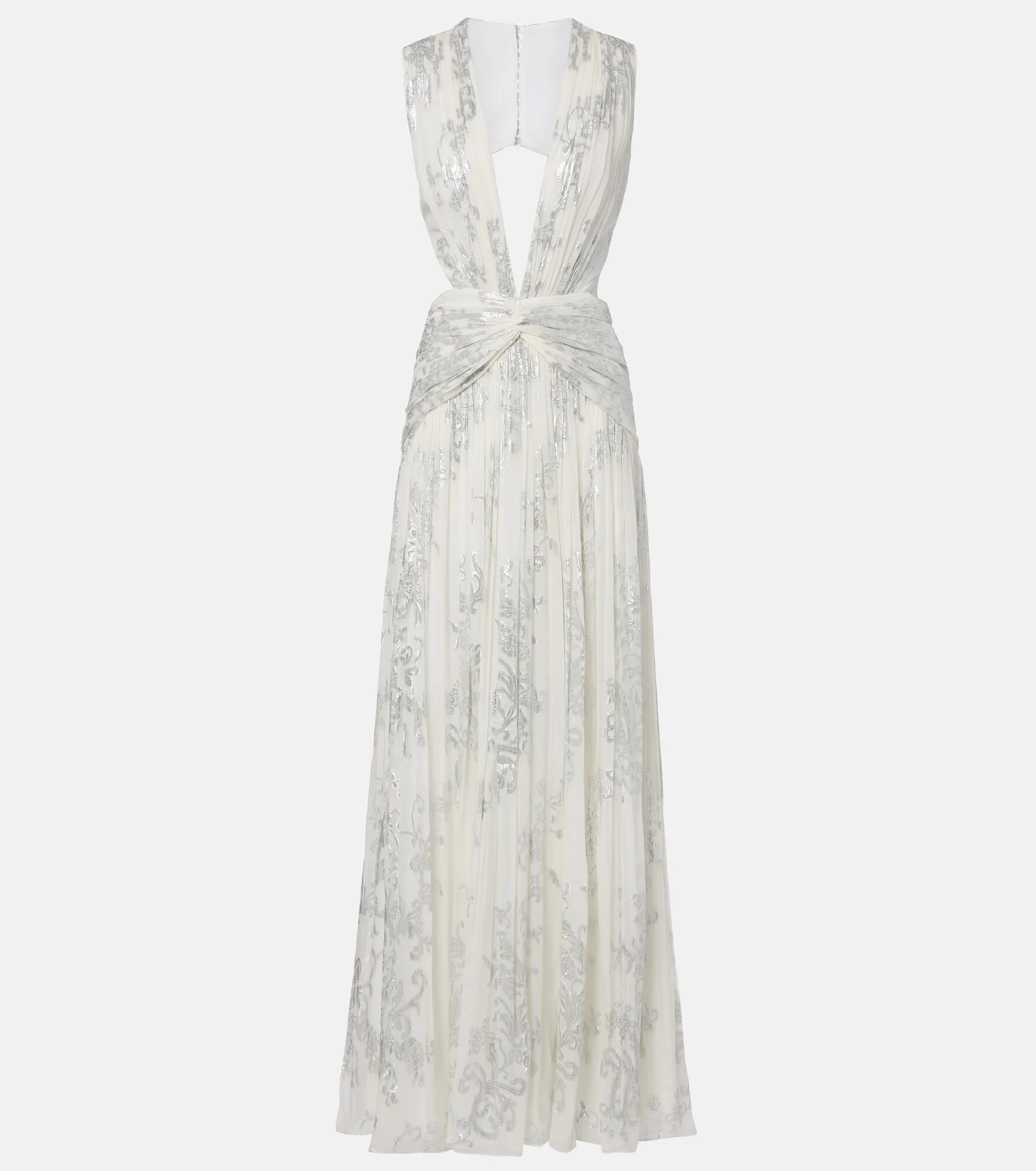 Amalia floral silk georgette gown - 1