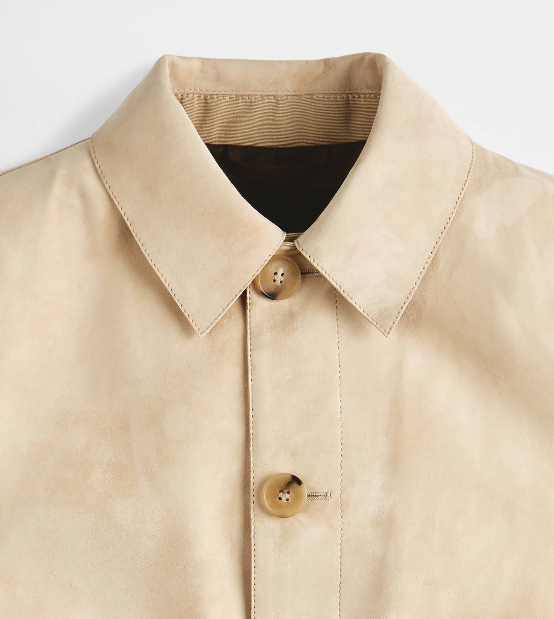 BI-MATERIAL OVER JACKET - BEIGE - 8