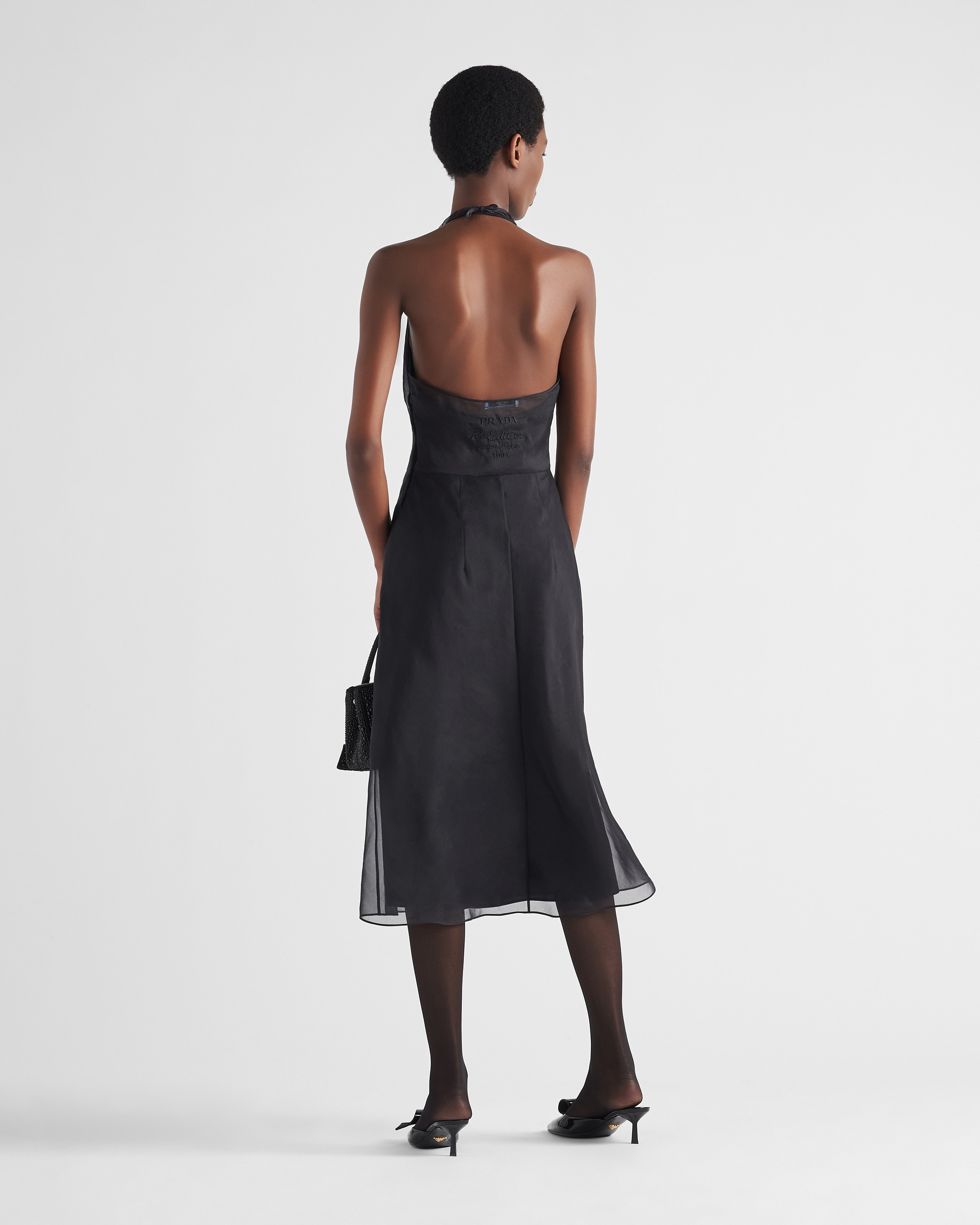 Re-Edition 1995 organza halter dress - 5