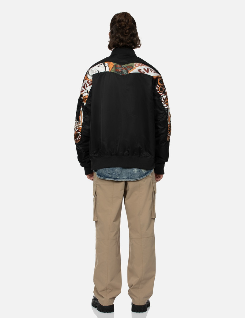 "VIRTUAL VACATION" DAICOCK PRINT LOOSE FIT BOMBER JACKET 5