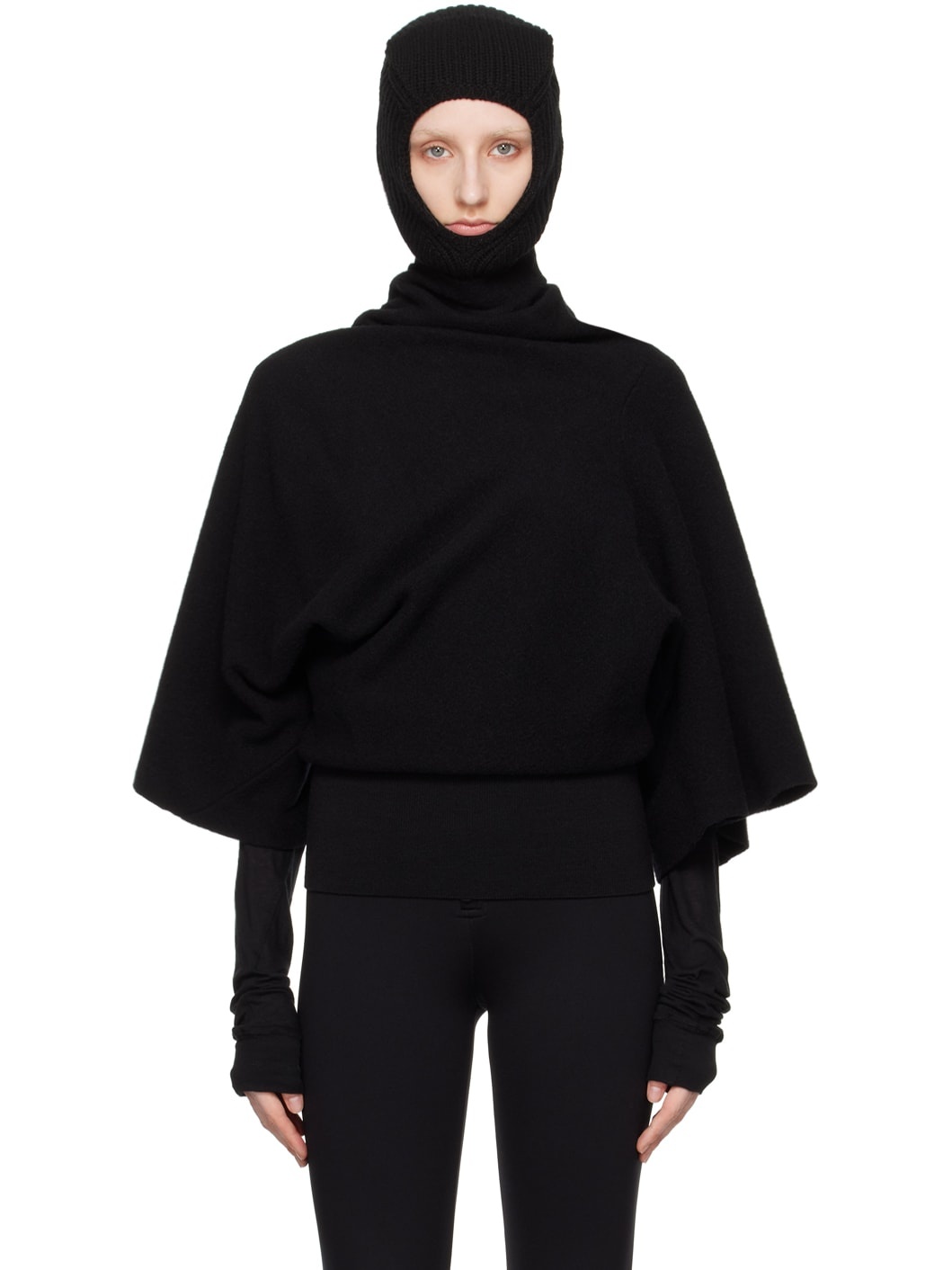 Black Porterville Cylinder Turtleneck - 1