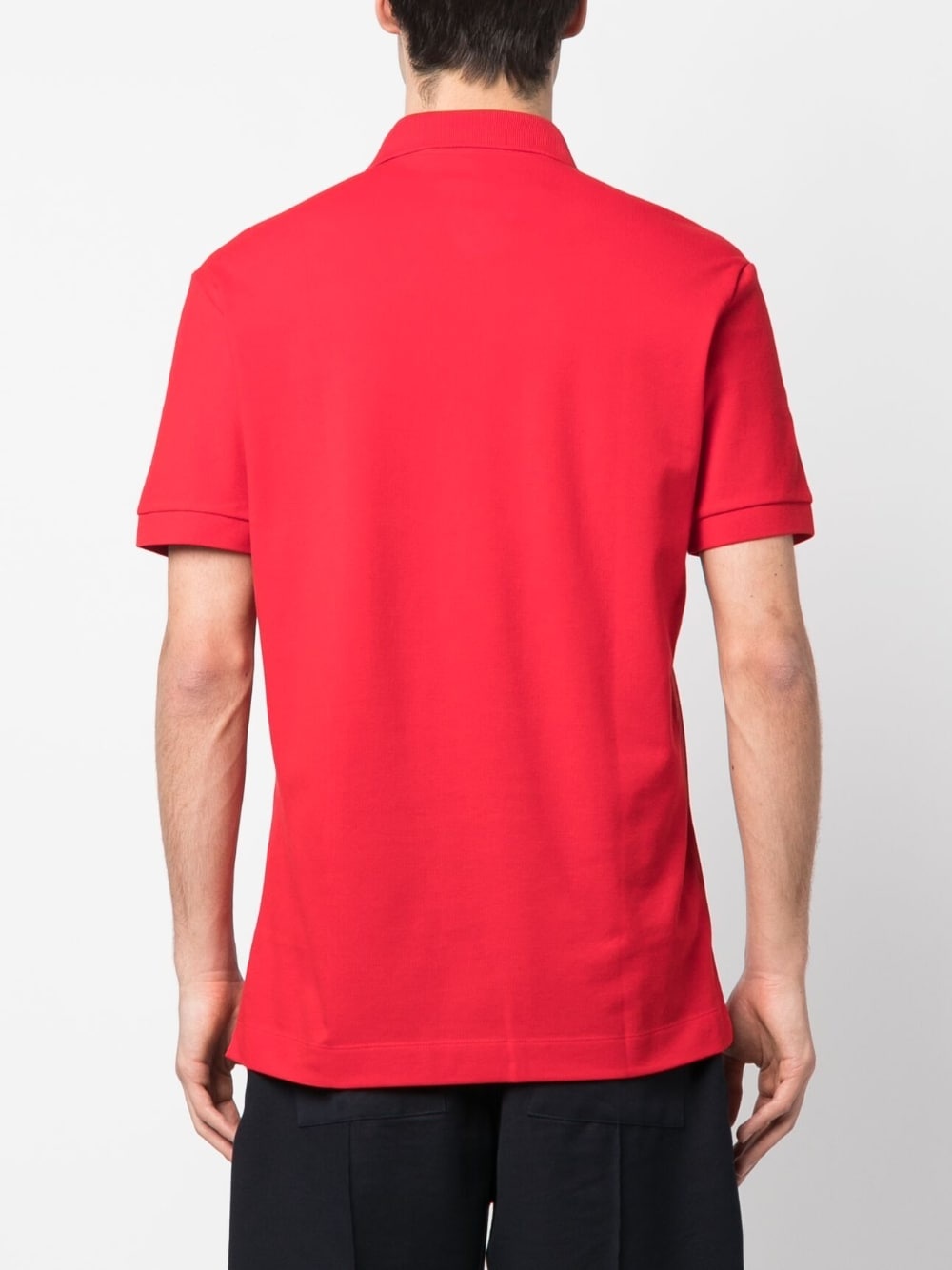 logo-patch cotton polo shirt - 4