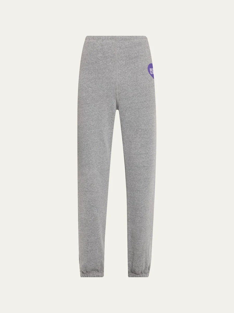 Logo Heart Fleece Sweatpants - 1