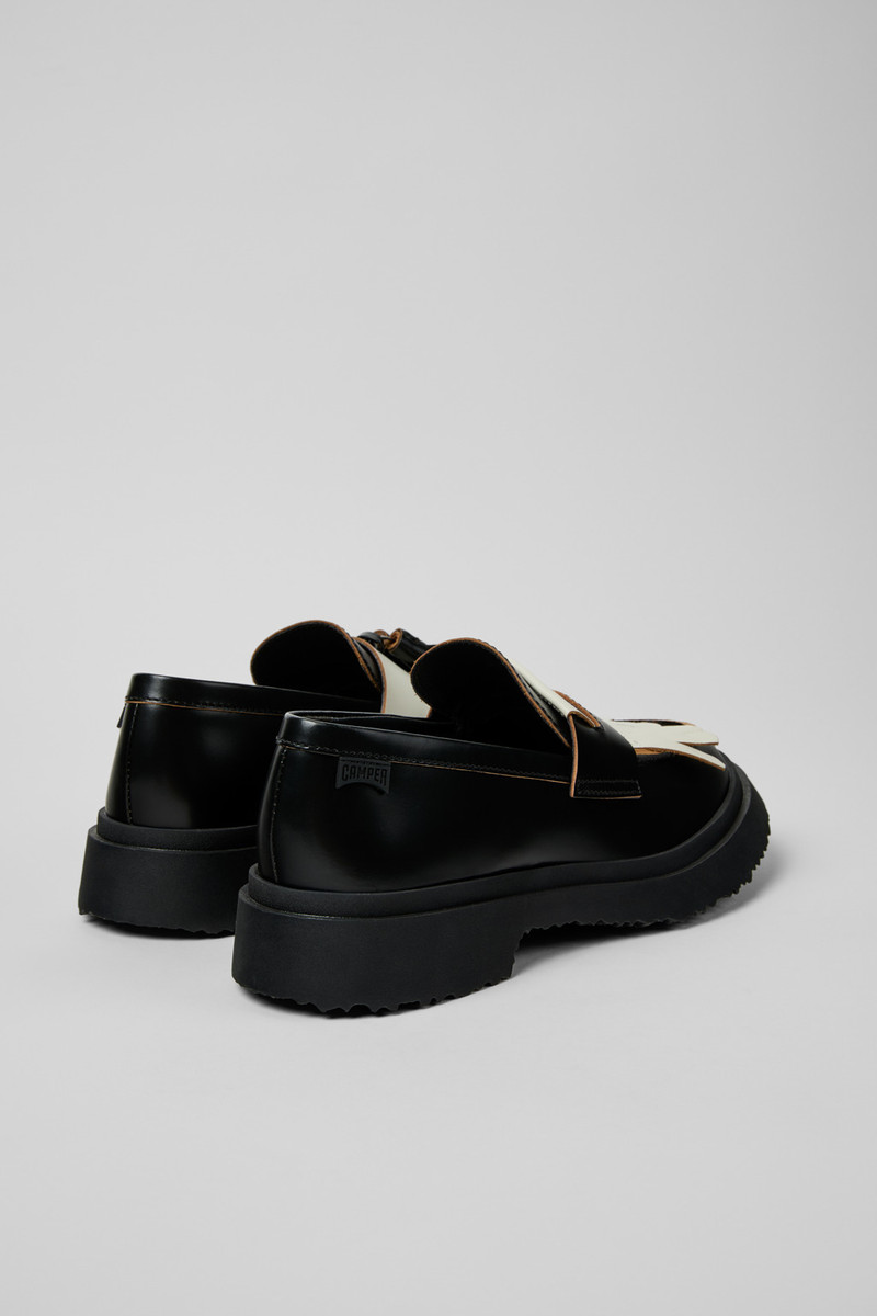 CAMPERLAB Black Leather Moccasins for Women. outlook