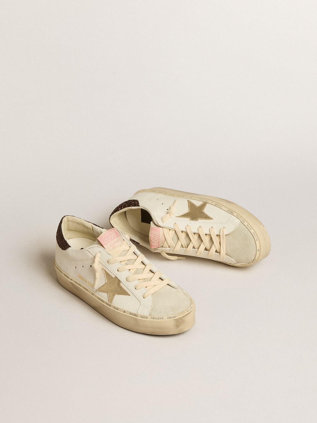 Hi Star with platinum metallic leather star and glitter heel tab - 2