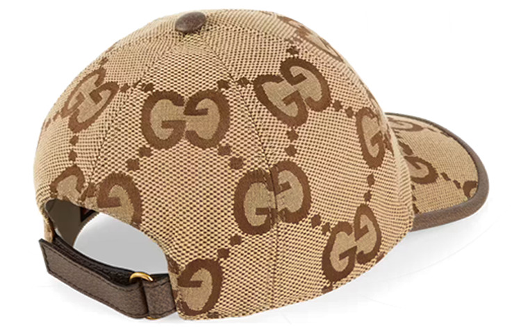 (WMNS) Gucci Jumbo GG Canvas Baseball Hat 'Camel Ebony' 681264-3HAGJ-2564 - 3