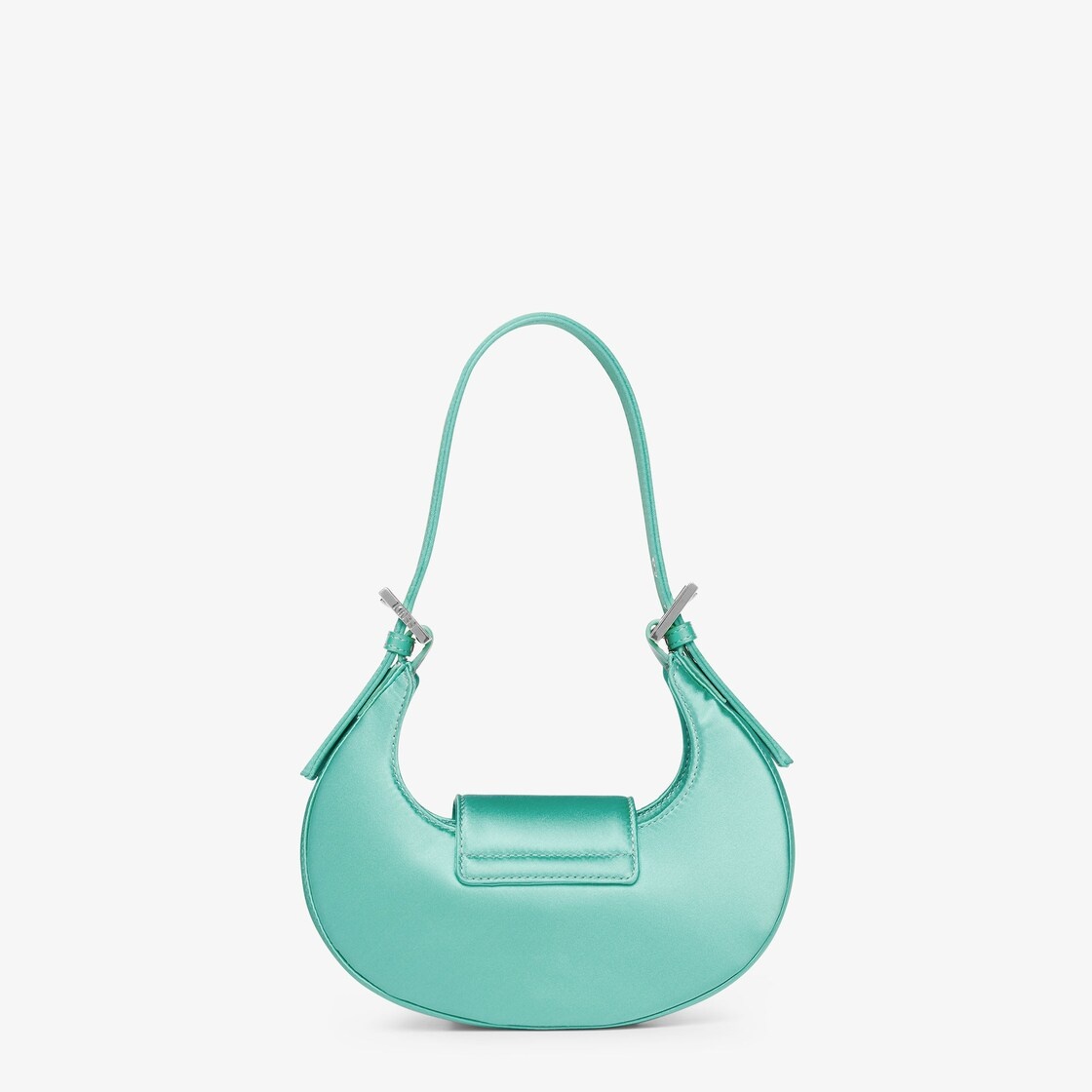Turquoise satin mini-bag - 3
