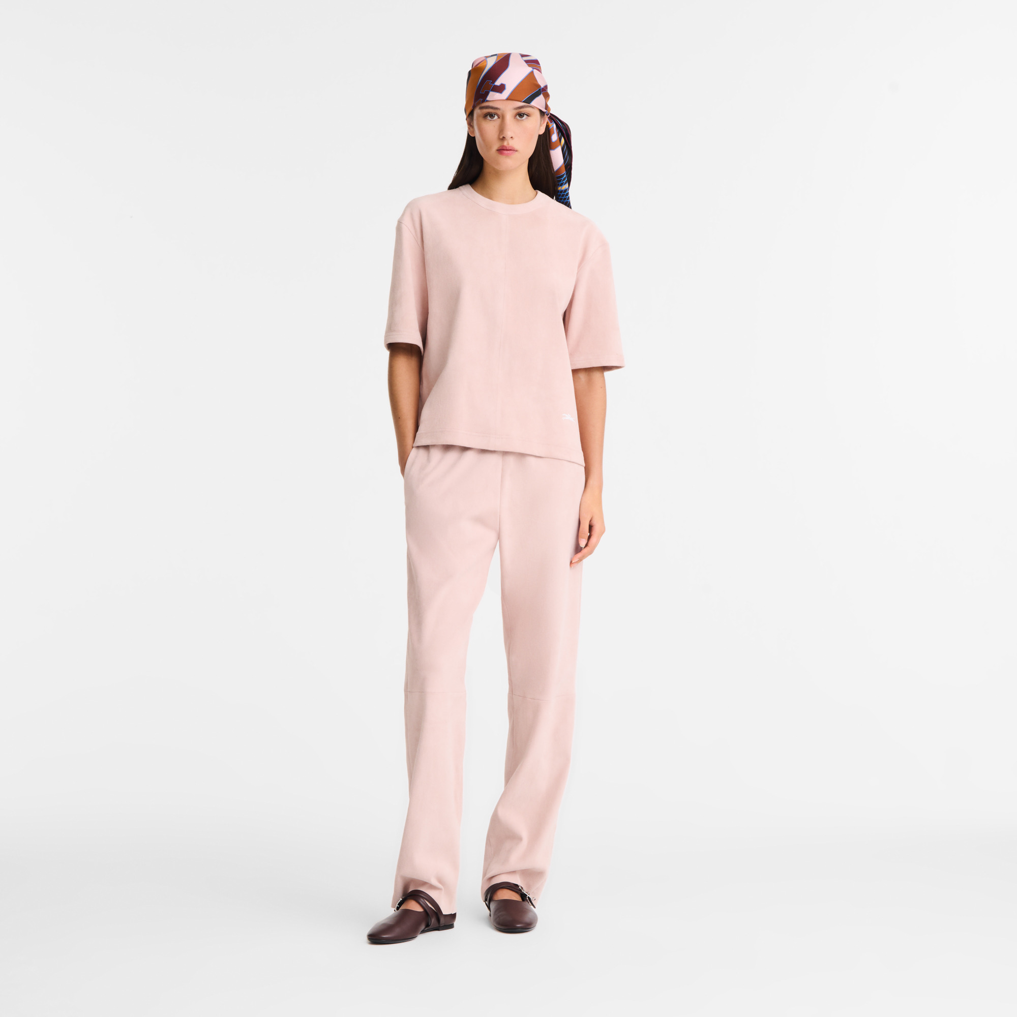 Short leather top Pink - Leather - 2