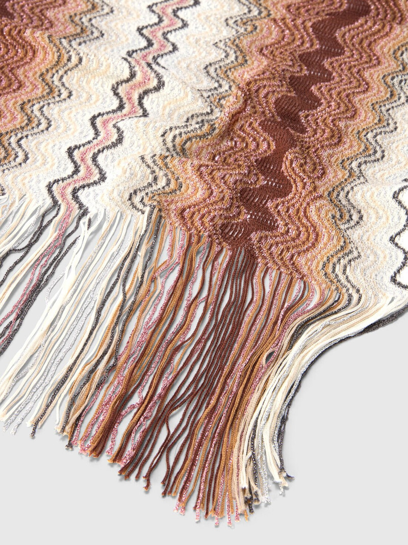 Missoni Cotton and viscose-blend scarf with fringes outlook