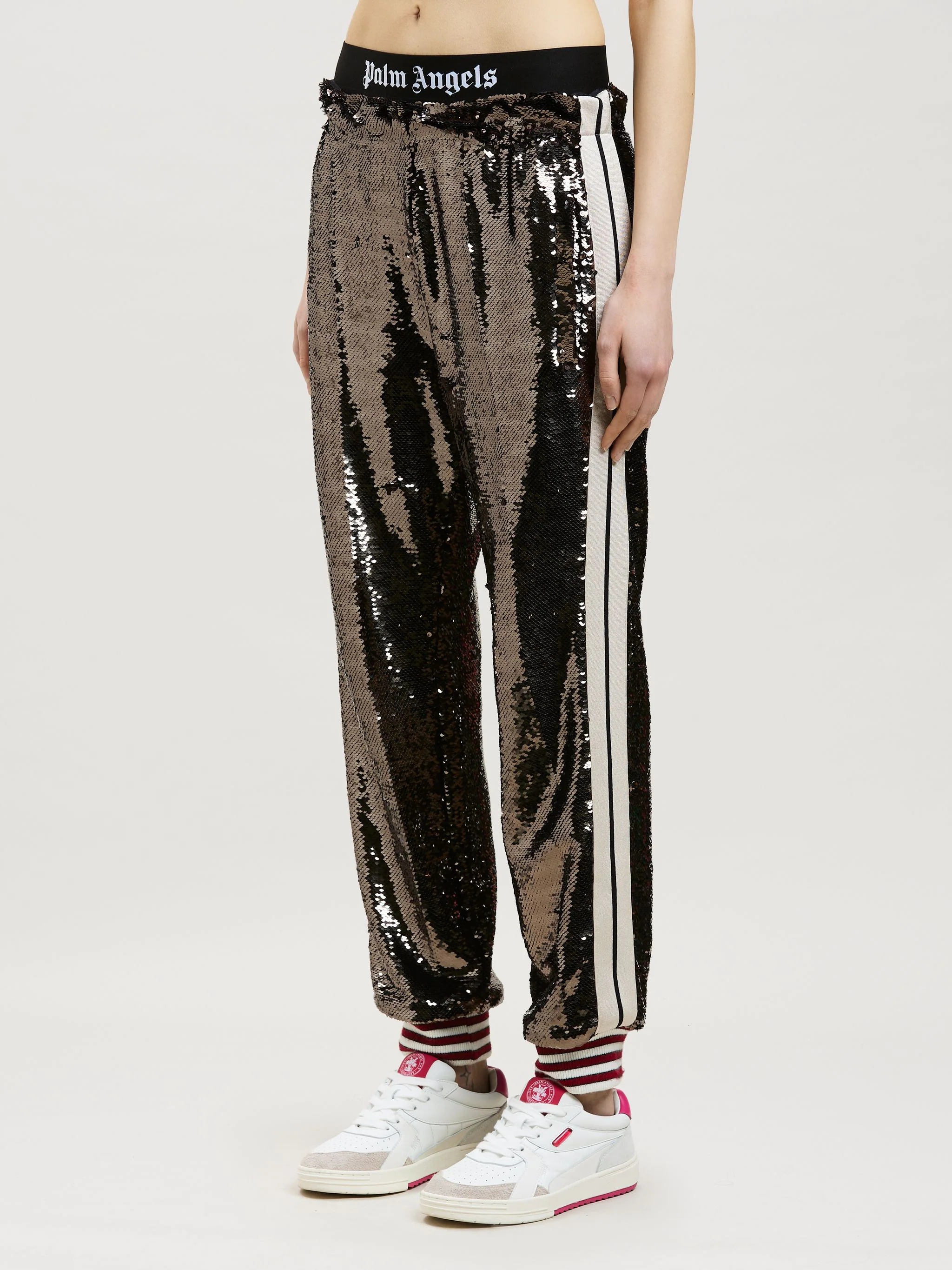 SEQUINS TRACK PANTS - 4